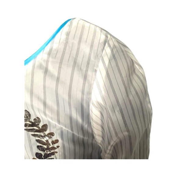 Millard Fillmore Statement Collar Short Trench Coat Flirty Skirt Design Size M - Picture 10 of 15